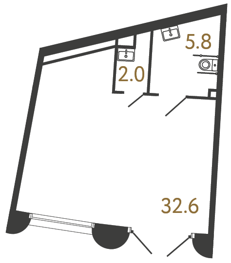 Помещение №101 - 40.4 м²